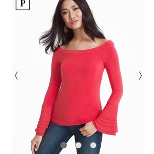 Beautiful salmon-colored Top by White House Black Market